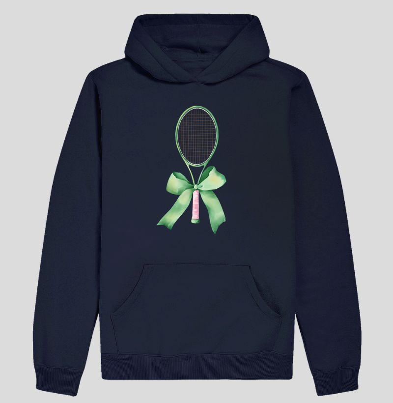 Raquete com Laço Verde - Hoodie Moletom