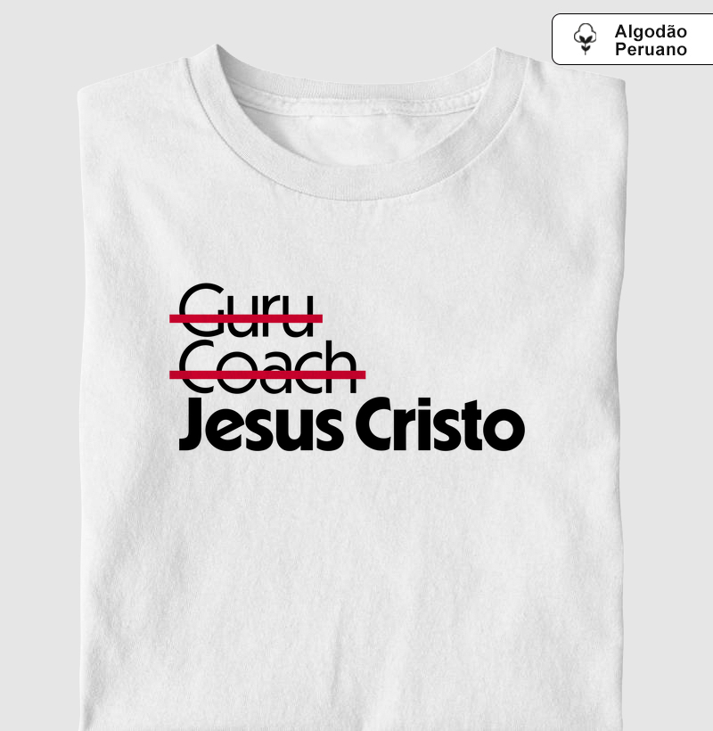 Guru, Coach, Conselheiro, Jesus Cristo Algodão Peruano