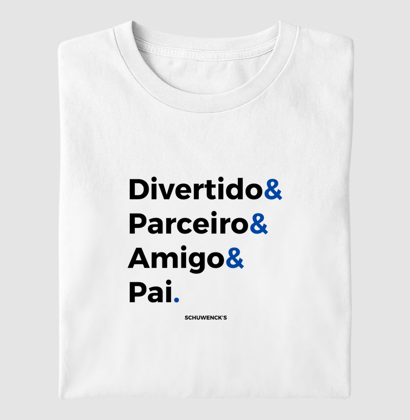 Camisa Dia dos Pais Preto & Azul