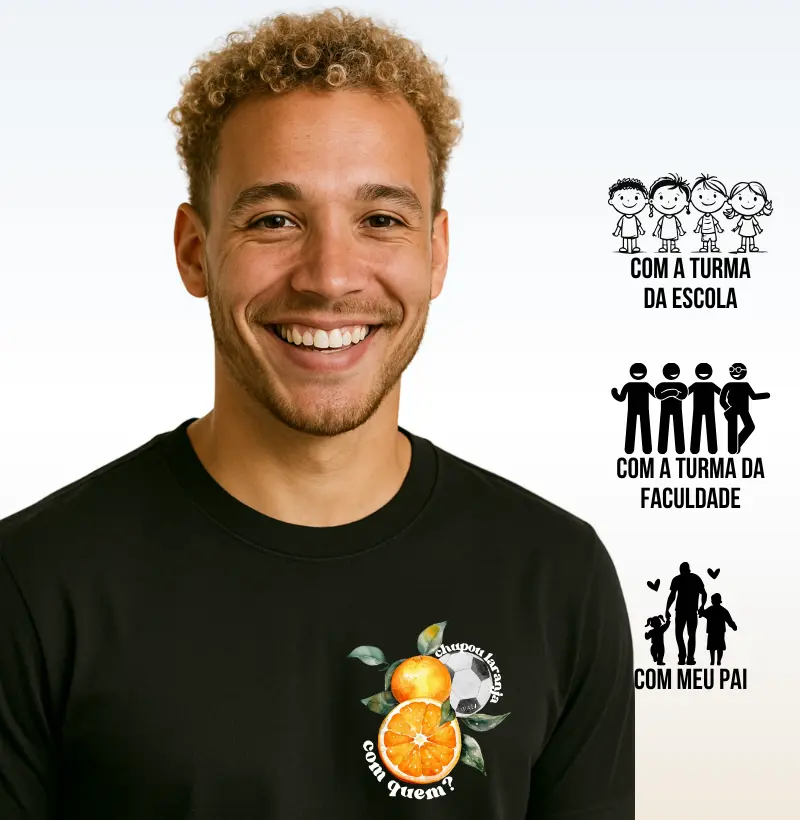 Chupou laranja com quem?