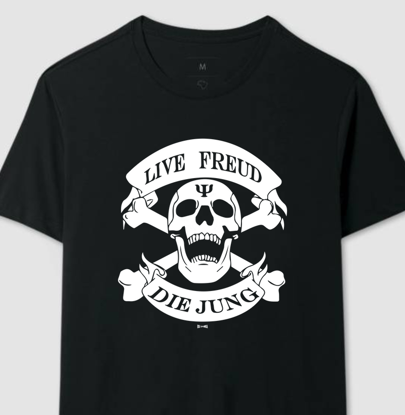 Live Freud, Die Jung. - Camiseta Psicologia