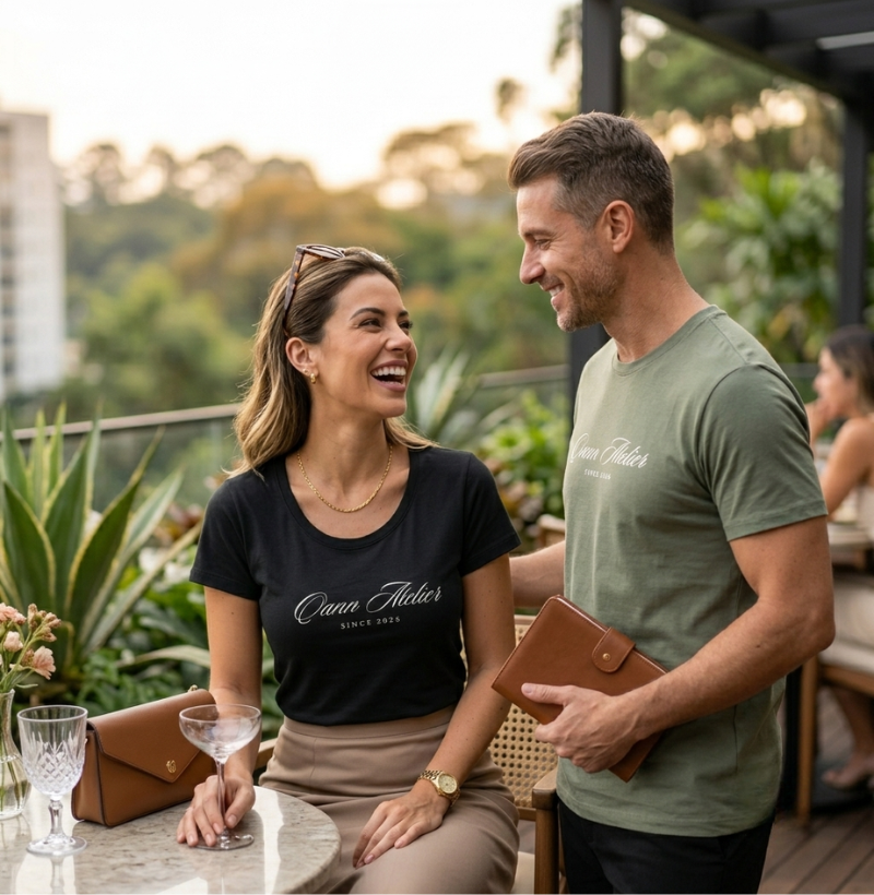 Camiseta Algodão Peruano Qann Atelier