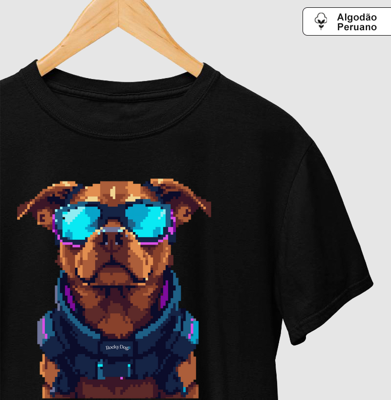 Camiseta Neo Rocky Dog - Algodão Peruano