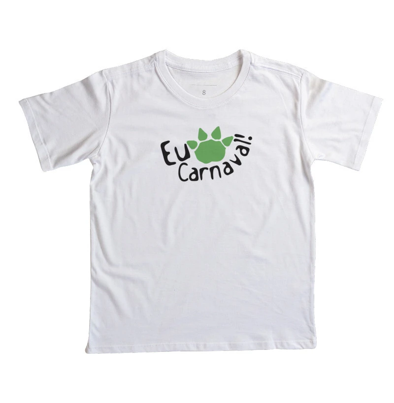 Camiseta Infantil Camaleão Carnaval