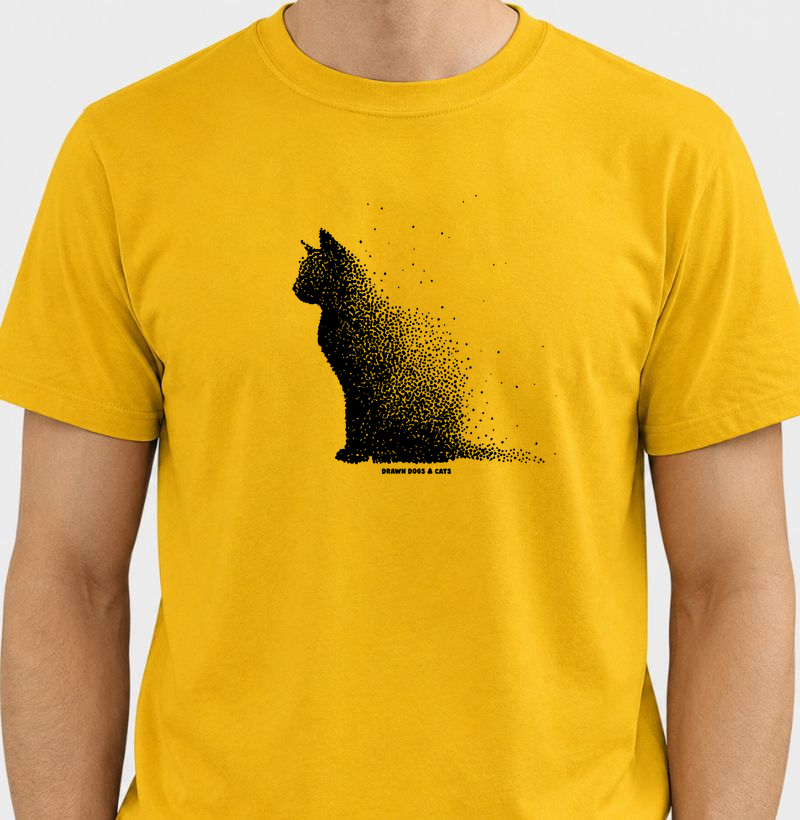 Gato pontilhismo de lado