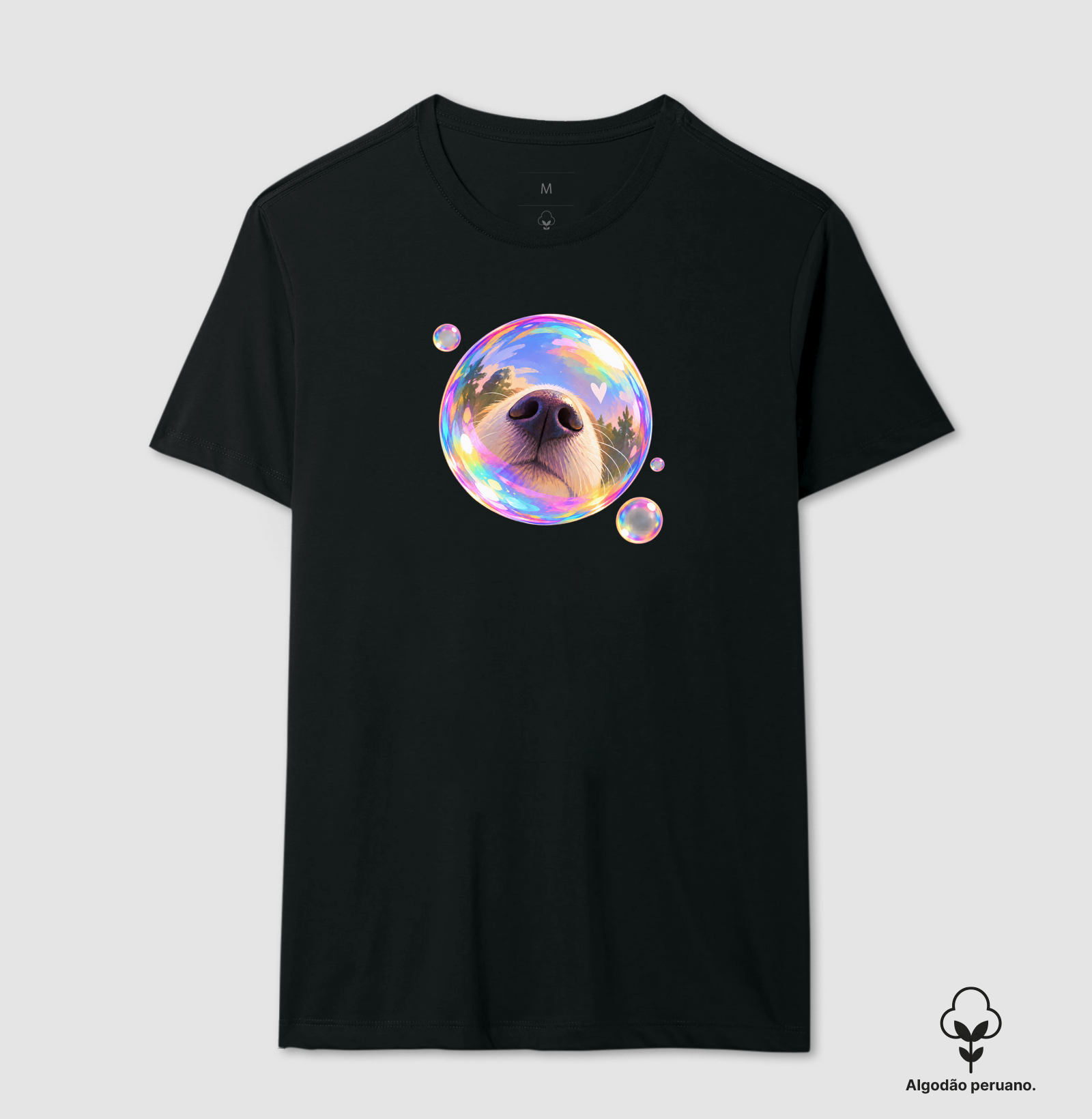 Reflexo do Focinho - Camiseta Algodão Peruano