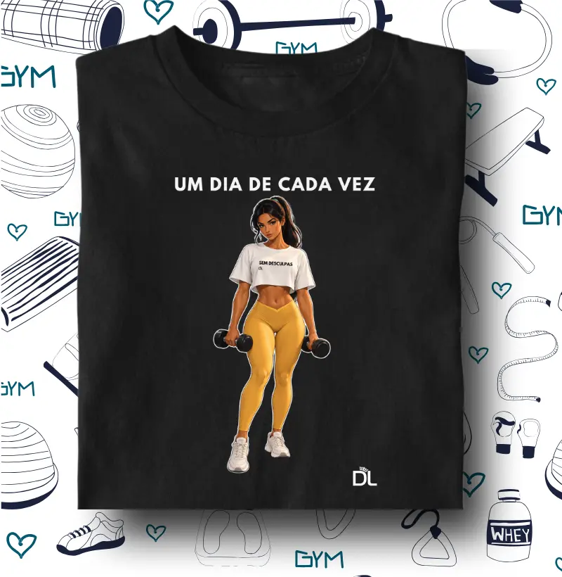 Um dia de cada vez 2 - Camiseta Algodão Peruano