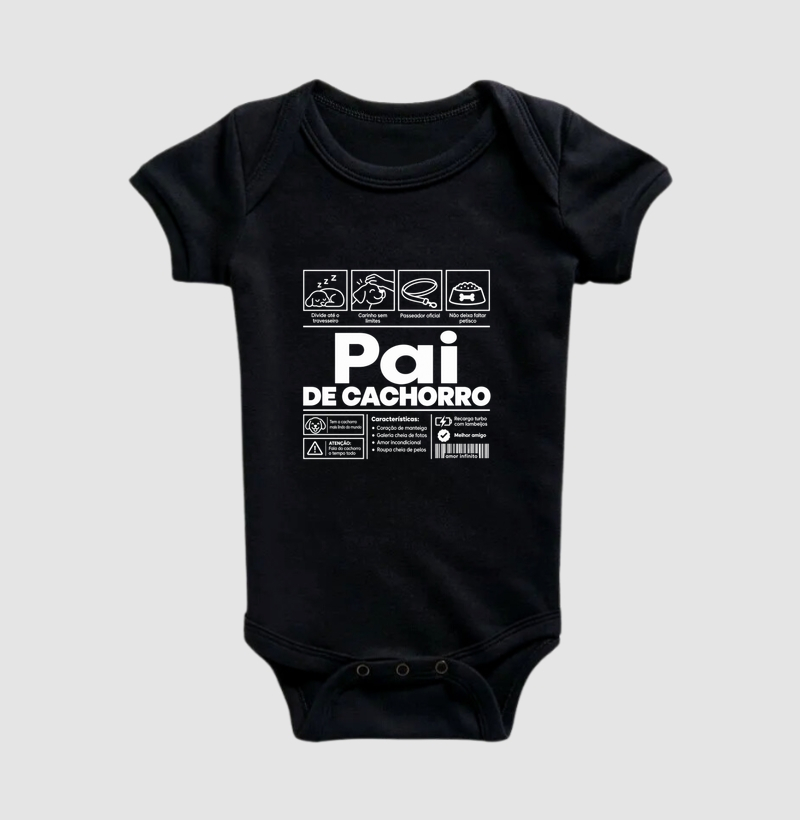 Pai de Cachorro - Body Infantil