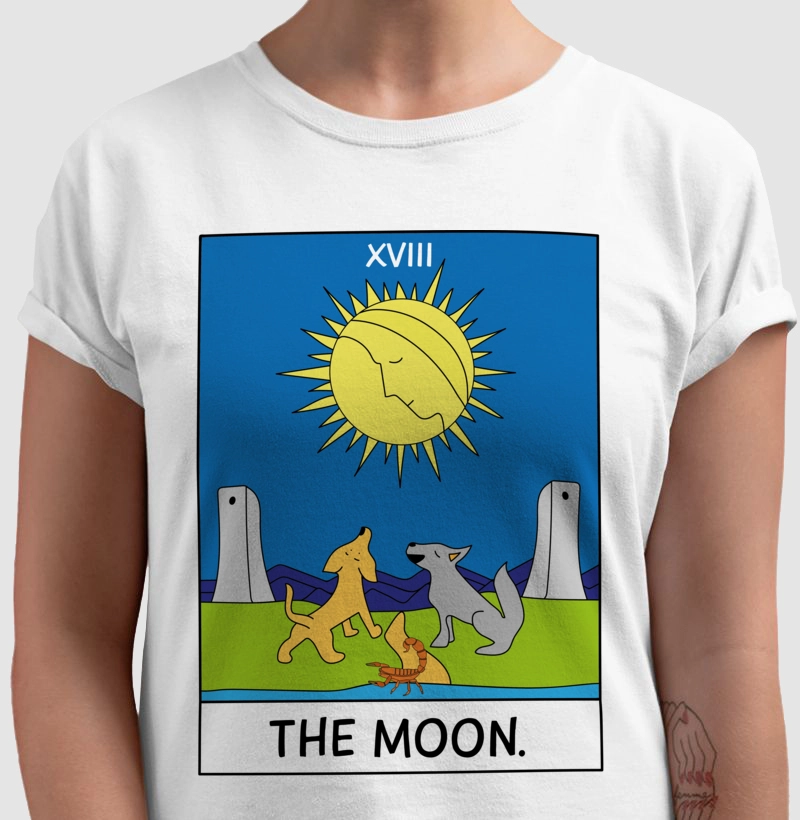 Camiseta Big Carta - The Moon - Estampa Tarot