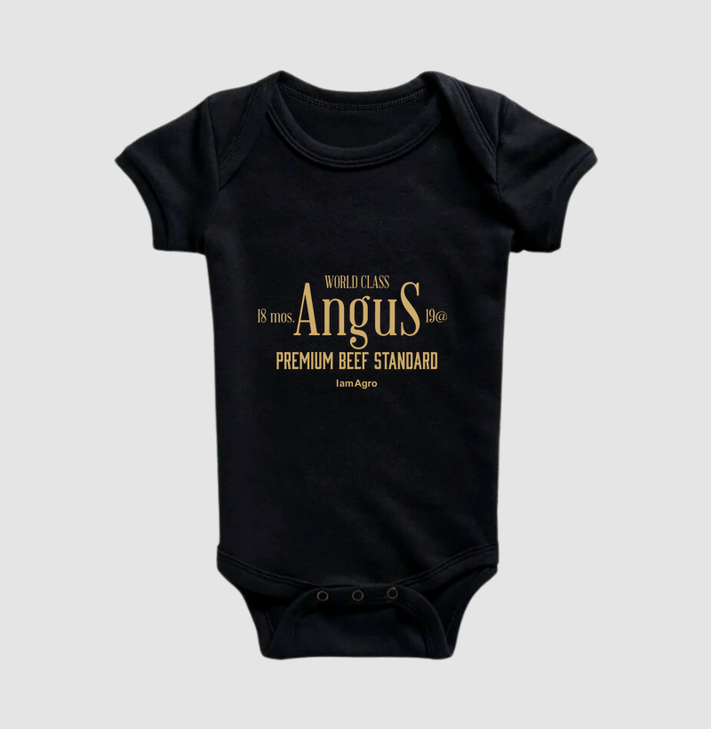 Body Infantil Angus Rótulo - Padrão de Carne Premium