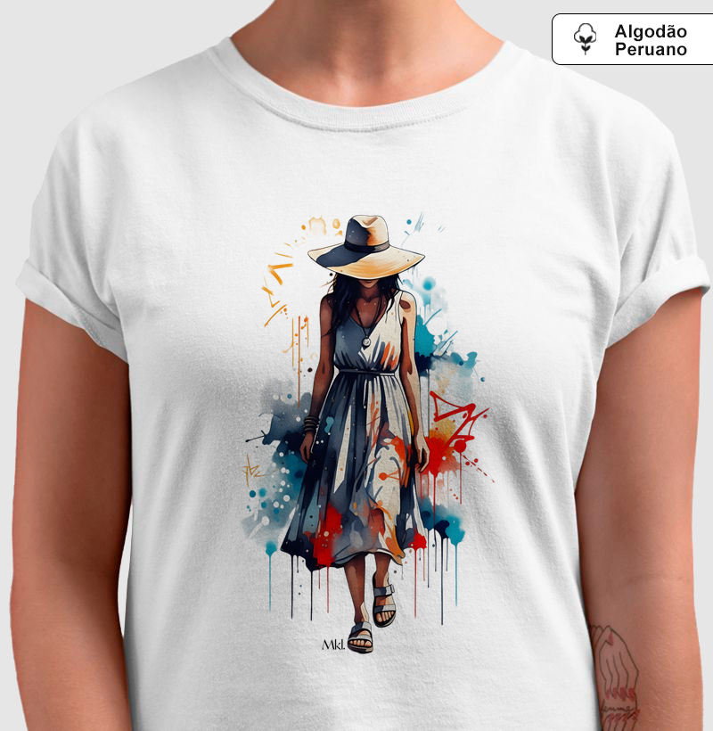 Camiseta Algodão Peruano - Cores da Alma 