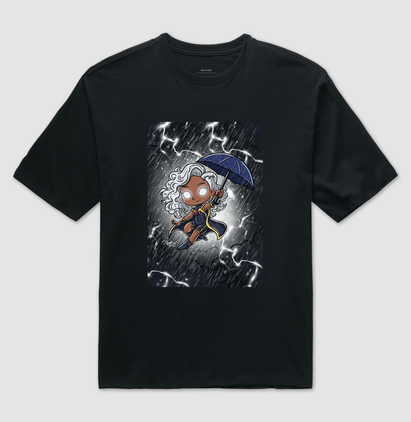 Camiseta Olha a Chuva - Camiseta Oversized