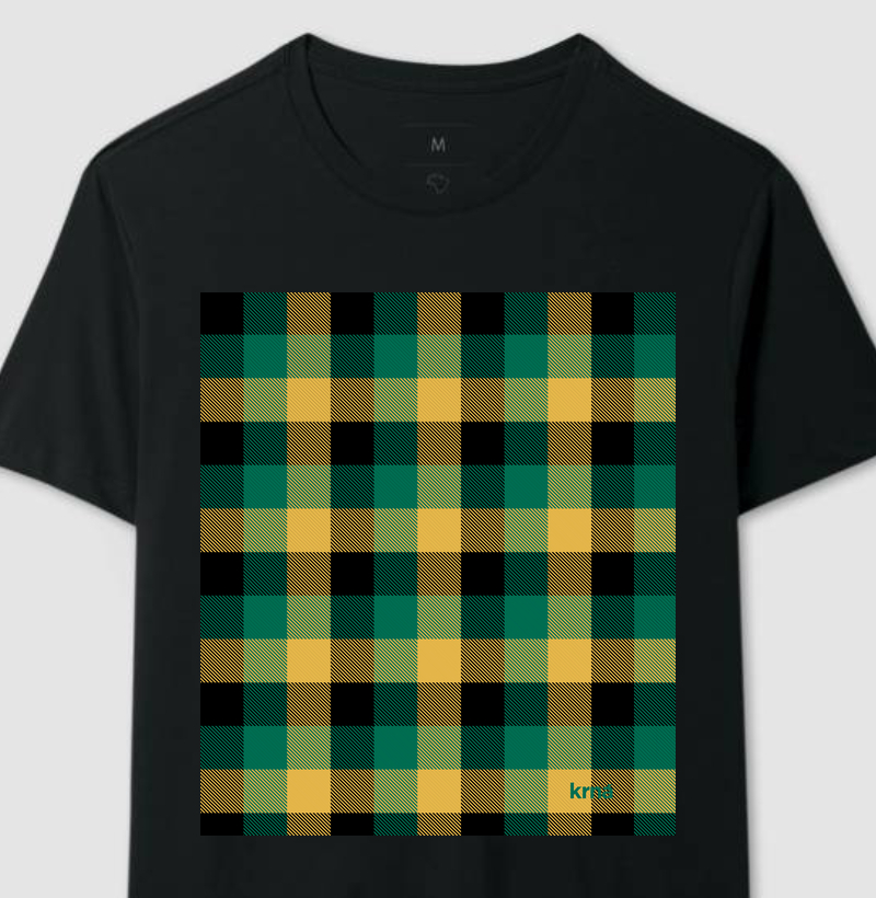 Camiseta Xadrez Verde