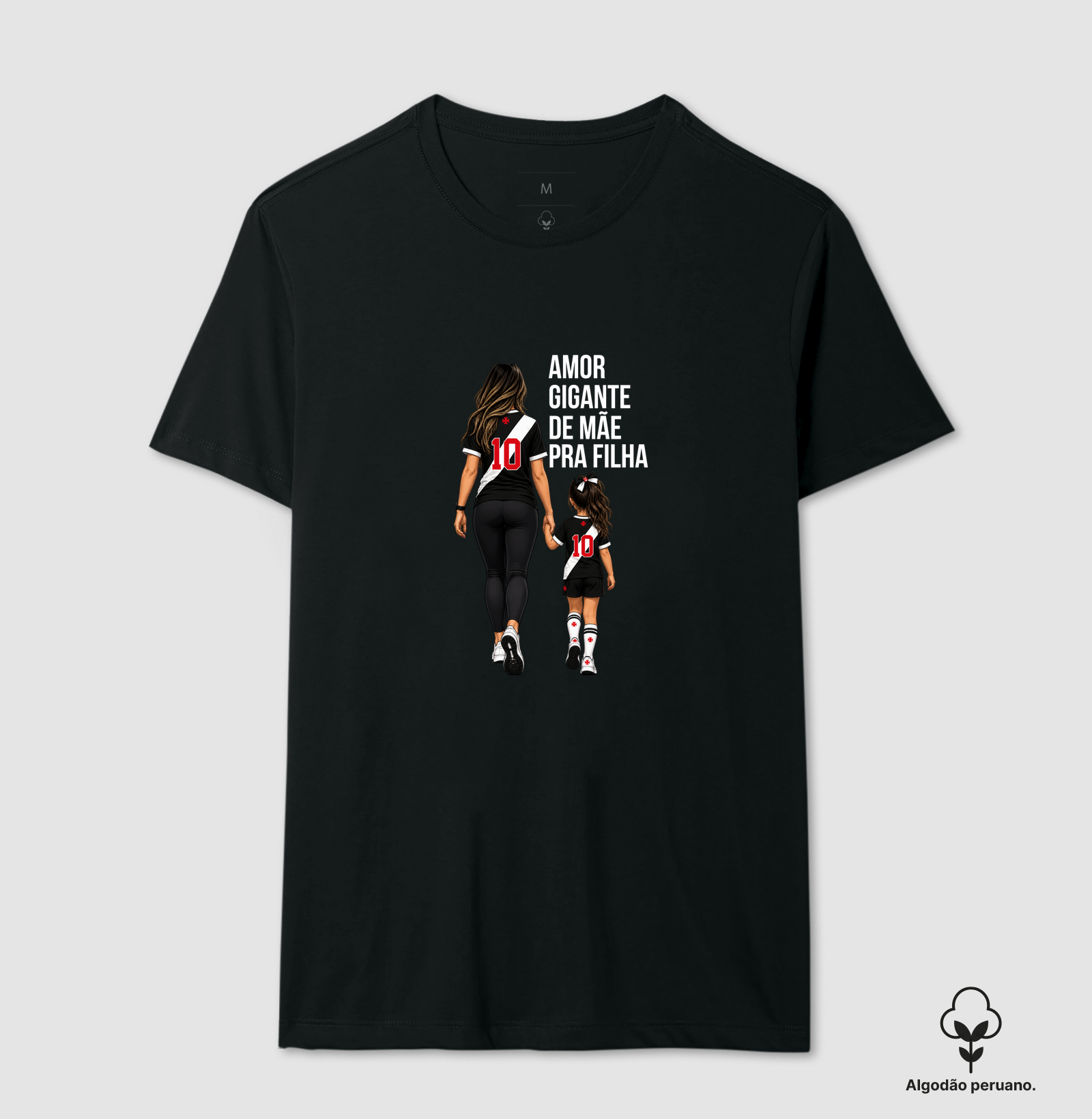 AMOR GIGANTE DE MÃE PRA FILHA - Camiseta Algodão Peruano