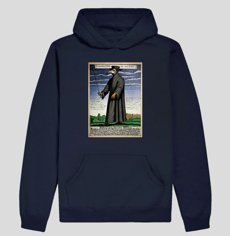 Moletom Hoodie Médico da Peste, 1653 - Hoodie Moletom