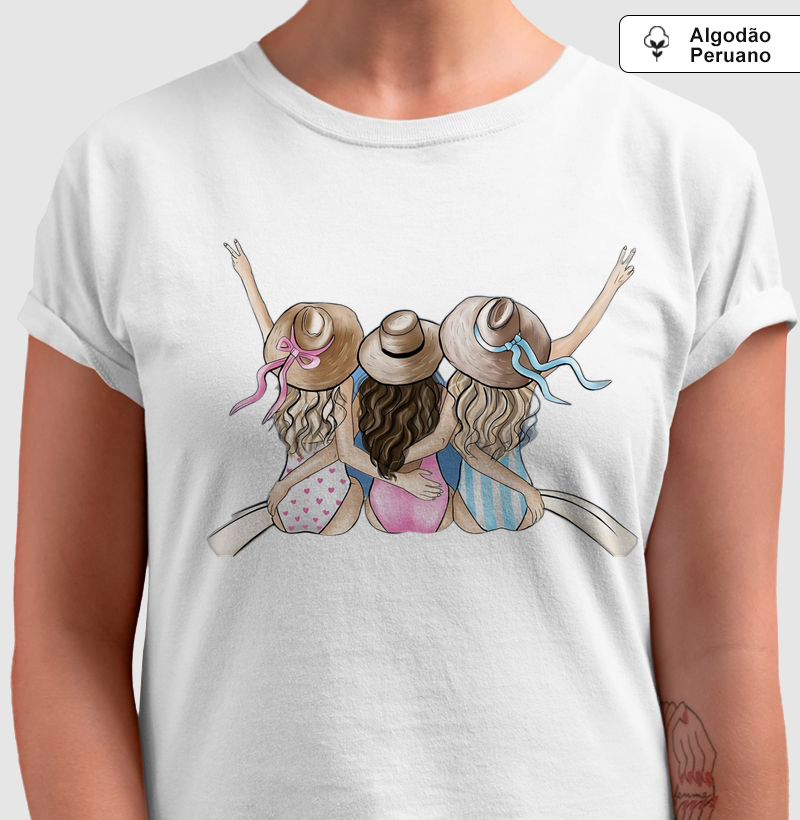 Camiseta Algodão Peruano - Summer Sisters