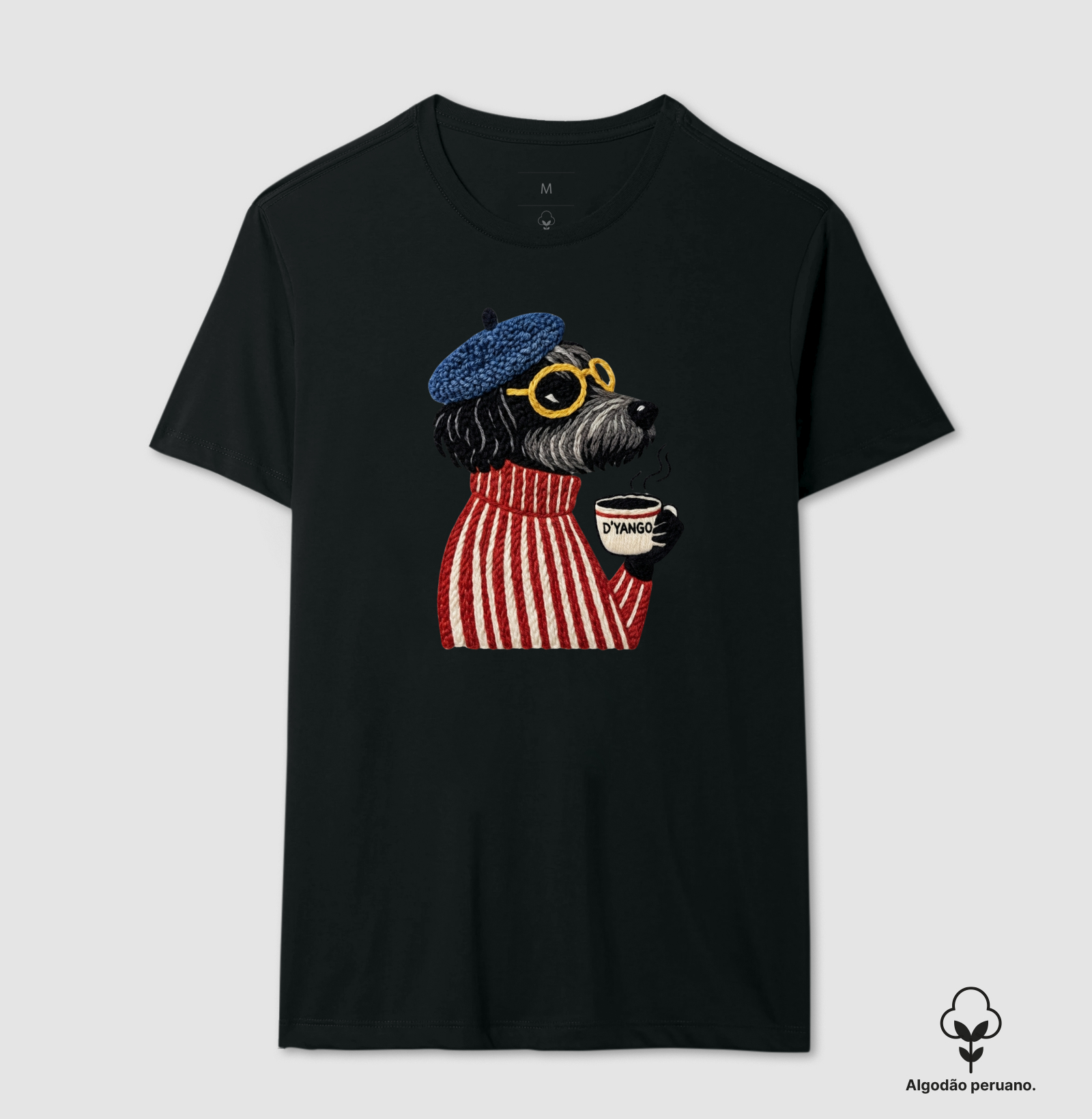 Café e Charme - Camiseta Algodão Peruano