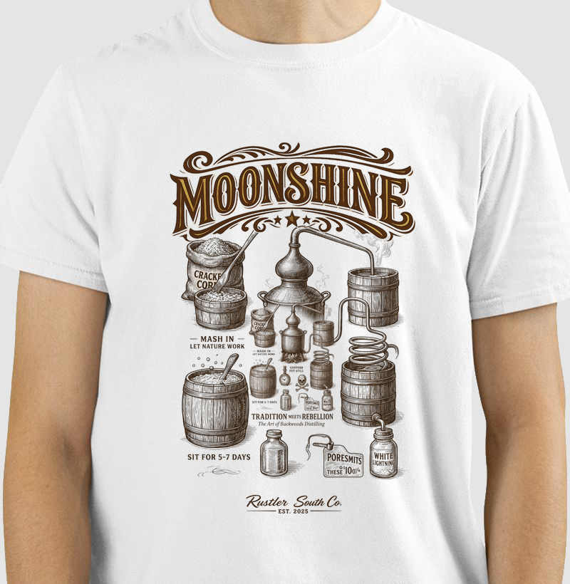 Camiseta Moonshine Vintage