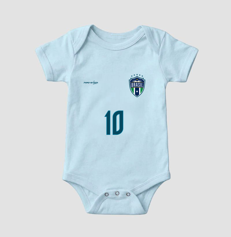 Body Infantil Rumo ao Hexa! - Branco | Rosa | Azul