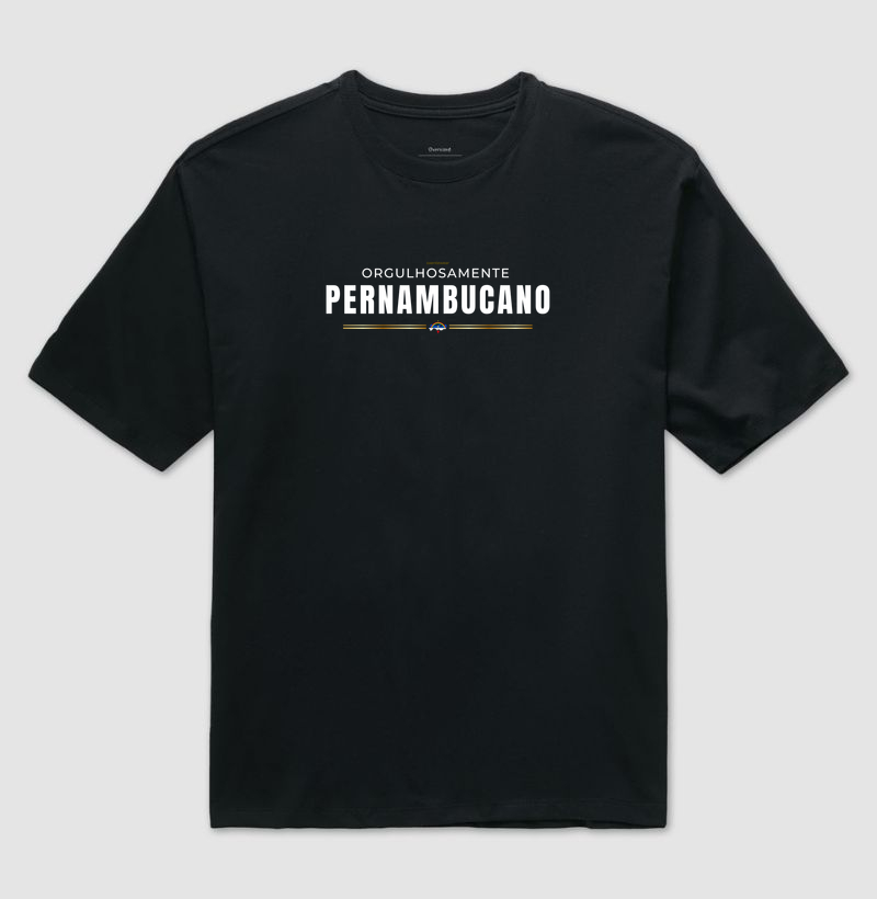 Camiseta Orgulho Pernambucano | OxenteWear - Camiseta Oversized