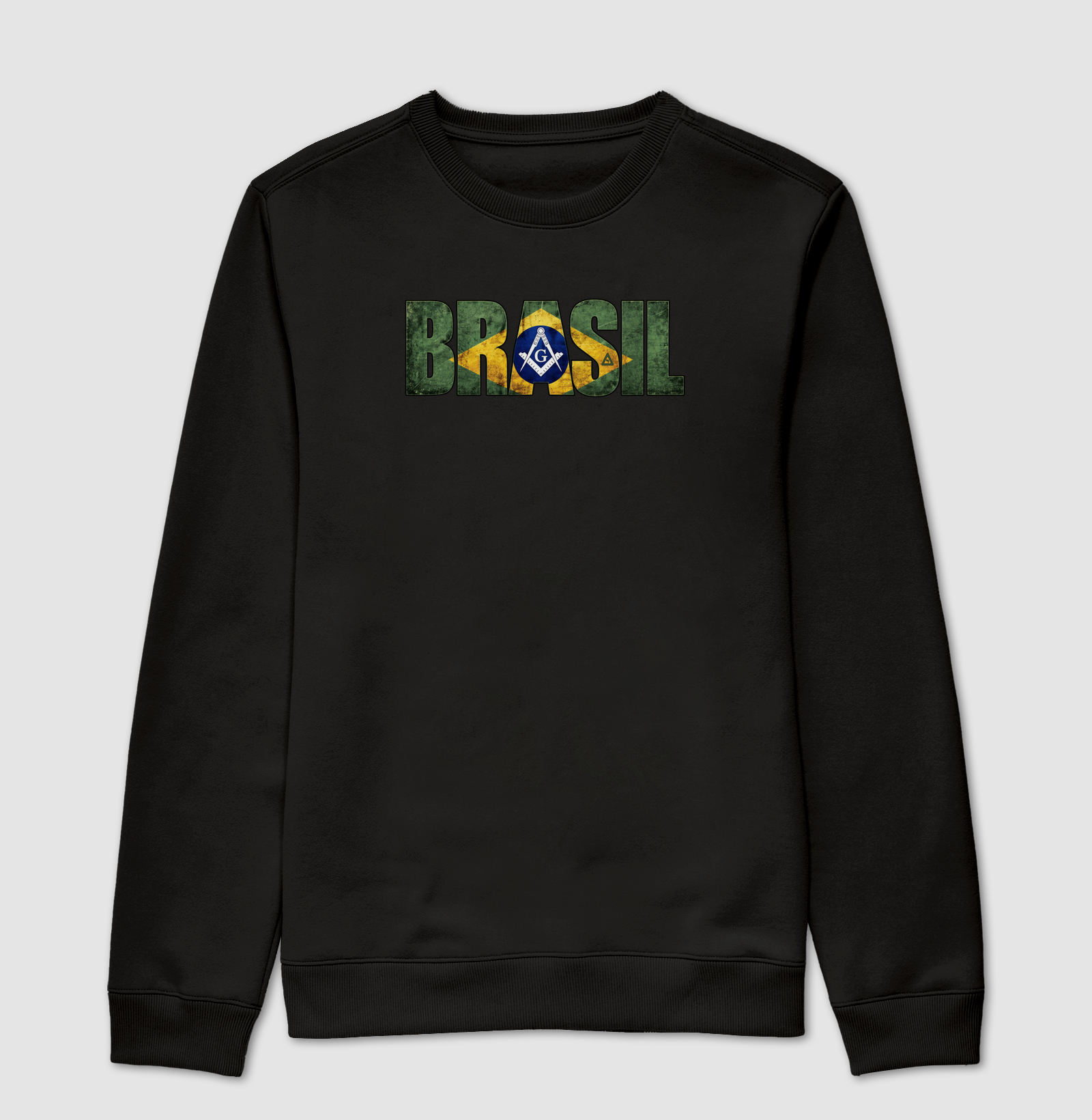Suéter Brasil Maçônico (Moletom Premium) - Mr. GADU