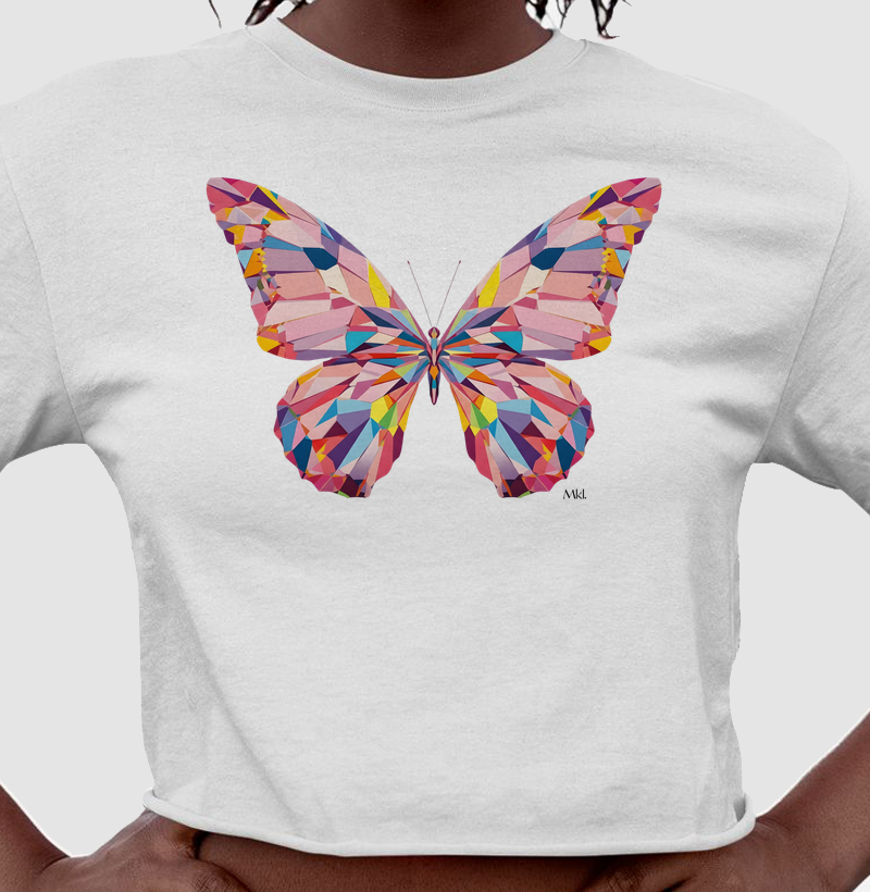 Cropped Algodão Premium - Metamorfose Cromática 