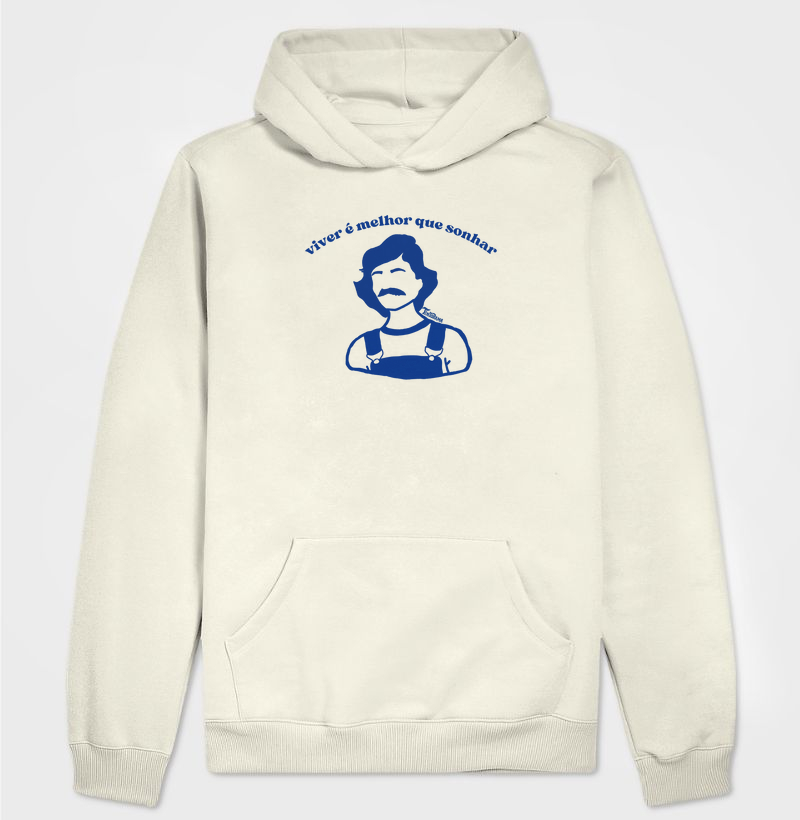 Moletom Hoodie "viver é melhor"