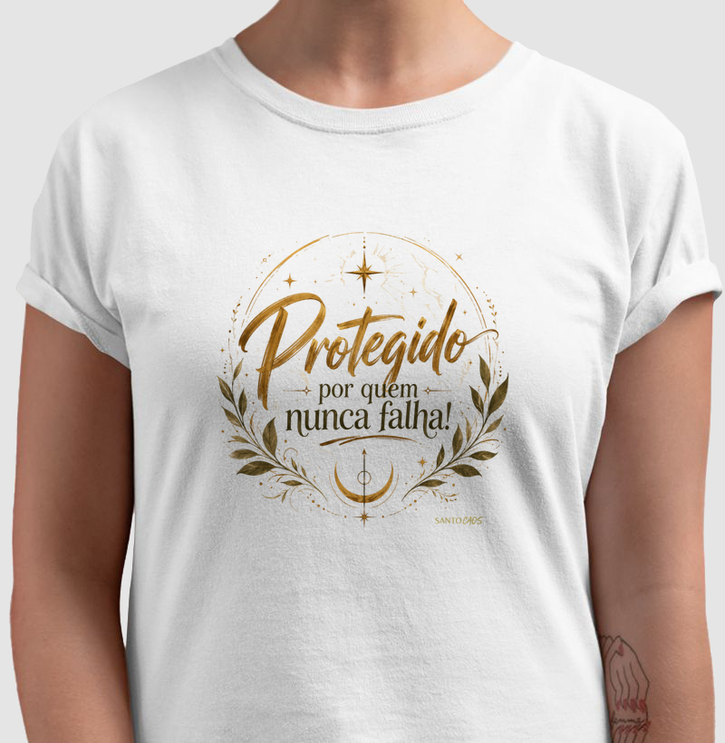 Protegido — Estampa Minimalista de Fé