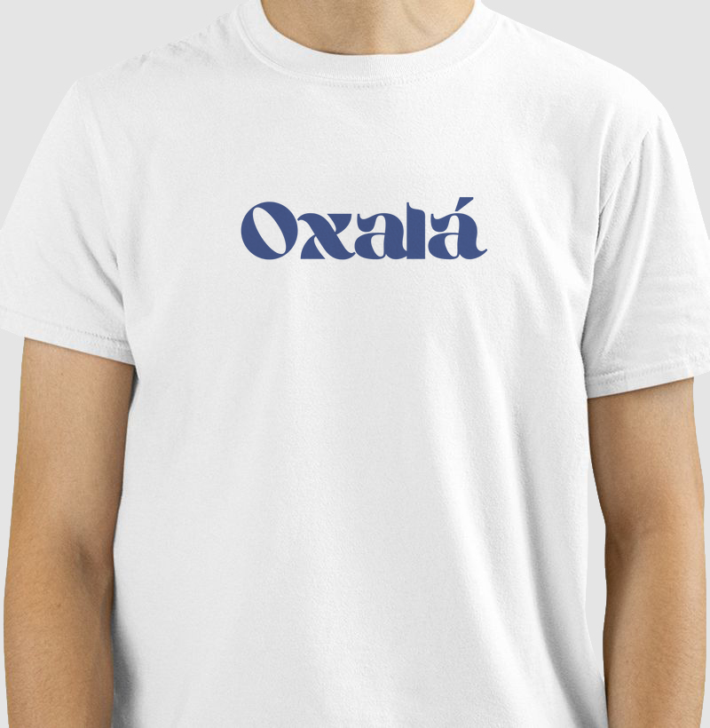 Camiseta Masculina de Algodão Oxalá - Orixá da Criação e Serenidade