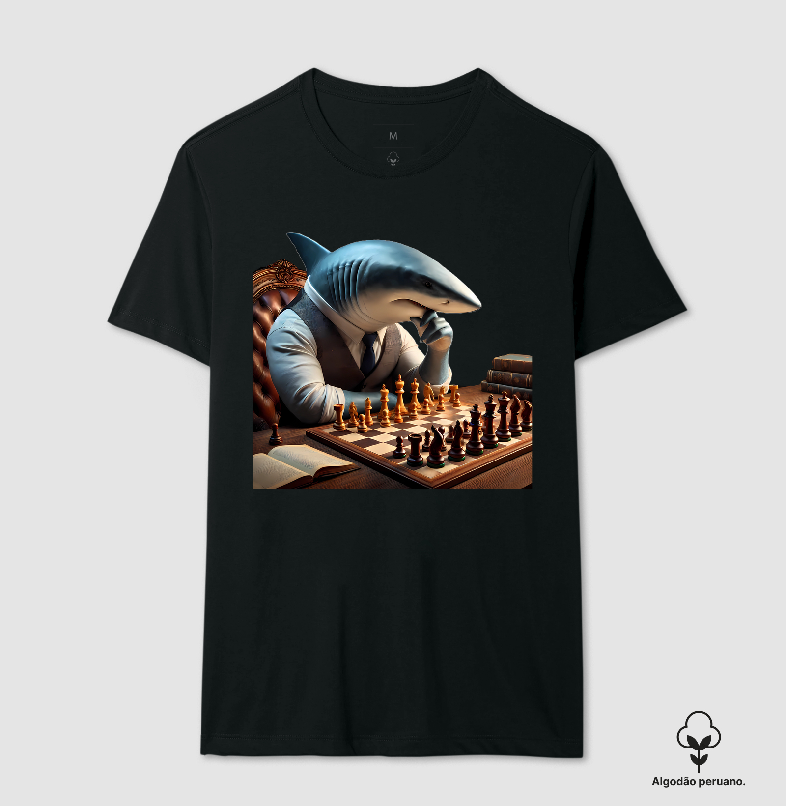 Tubarão jogando xadrez