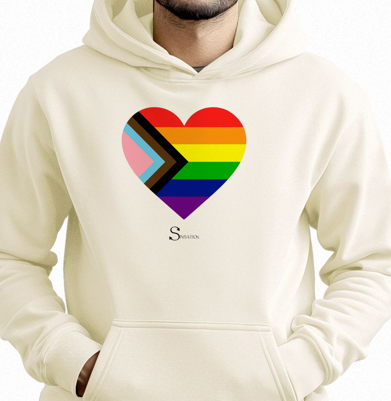 Hoodie Moletom - Orgulho - Coração Flag