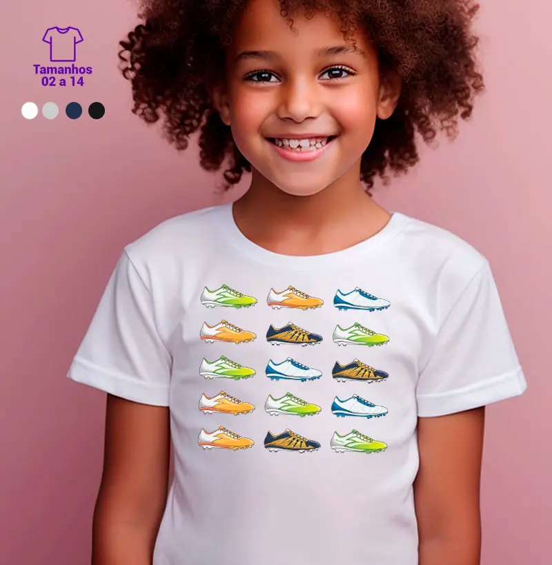 Camiseta Chuteiras - Kids