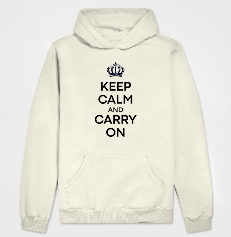 Moletom Keep calm and carry on