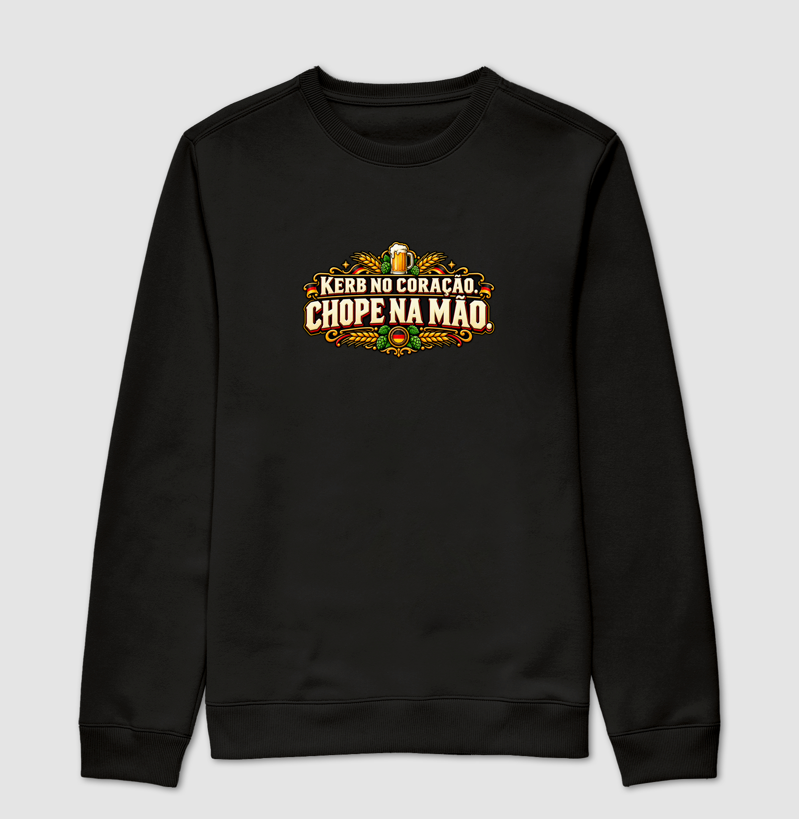 Kerb no coração, chope na mão - Suéter Moletom