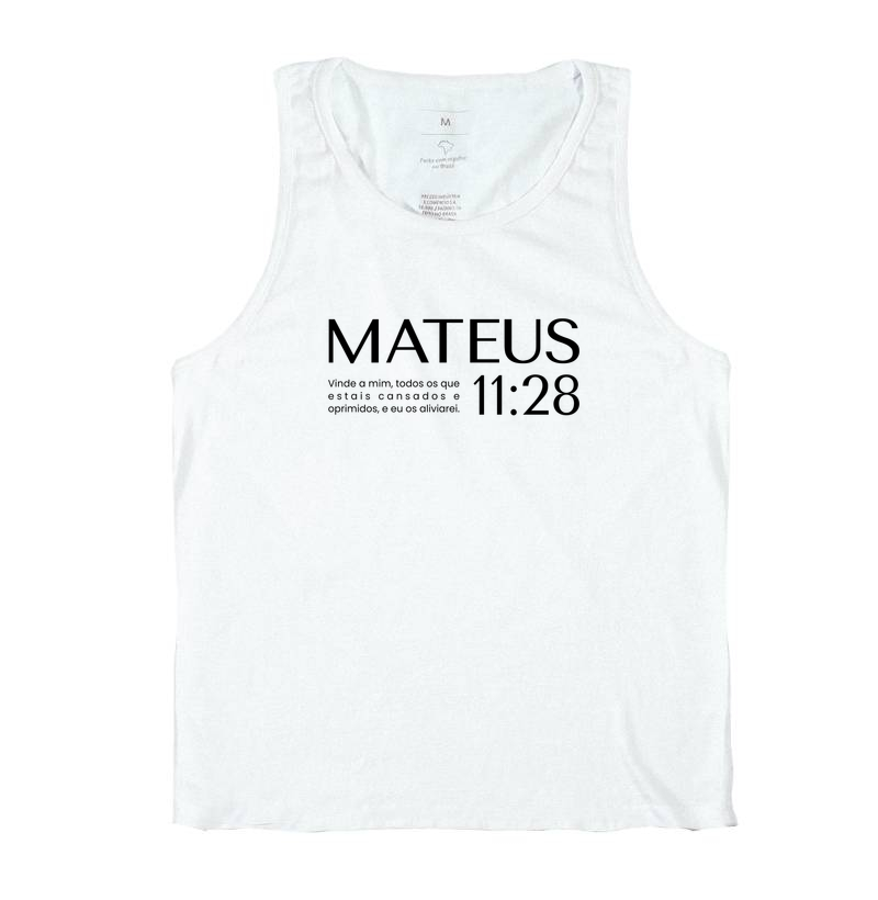 Camiseta Regata Mateus 11:28