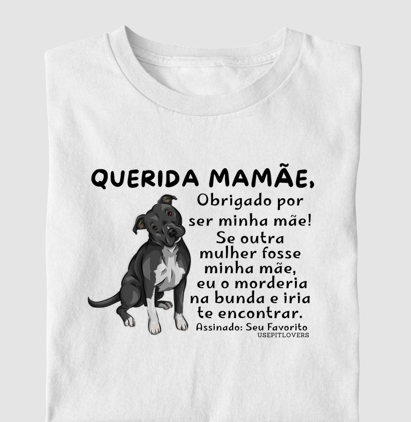 Querida mamãe, Obrigado por ser minha mãe! Se outra mulher fosse minha mãe,  eu o morderia na bunda e iria te encontrar.  Assinado: Seu Favorito