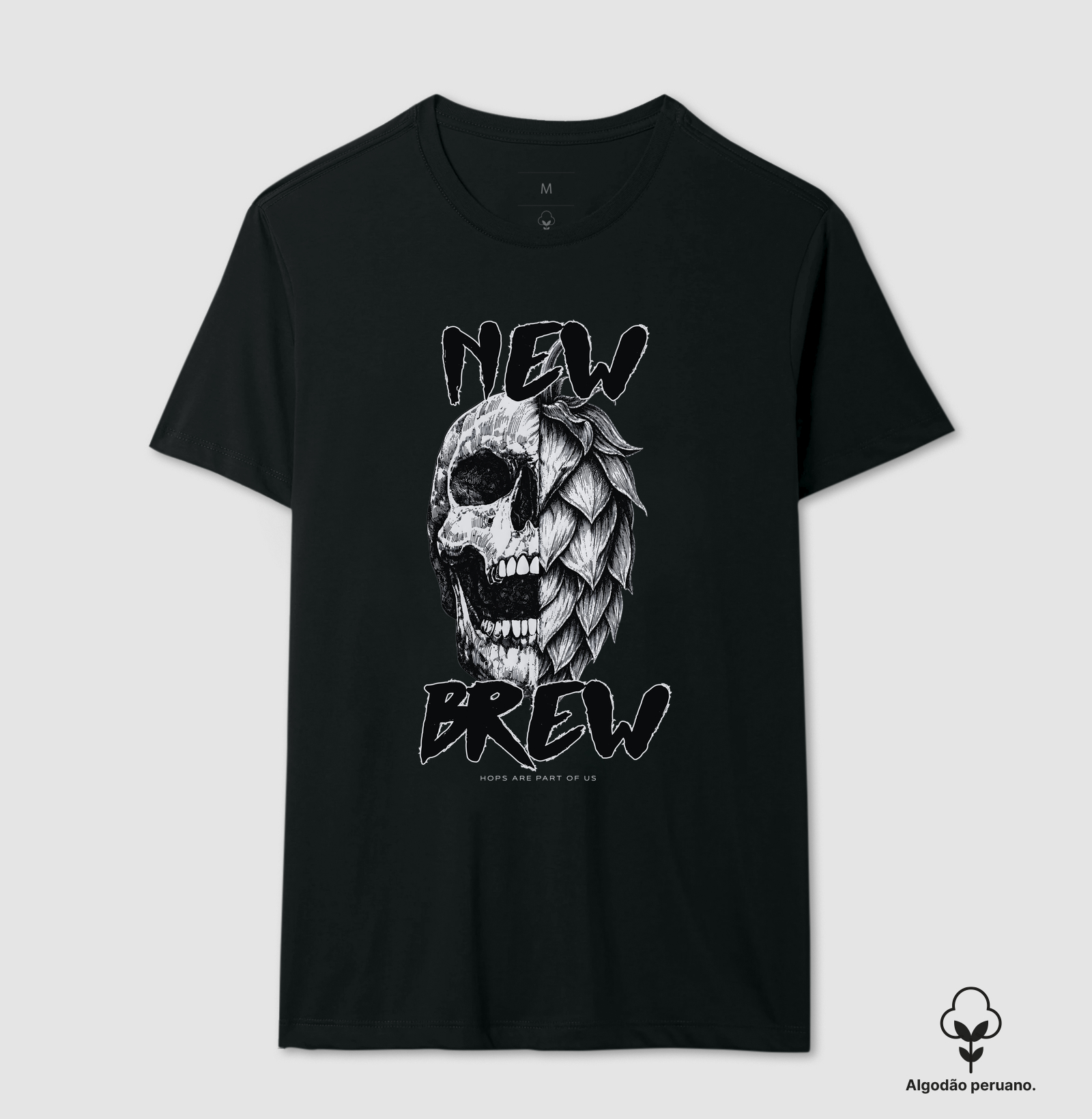 Hops Are Part Of Us - New Brew - Camiseta Algodão Peruano