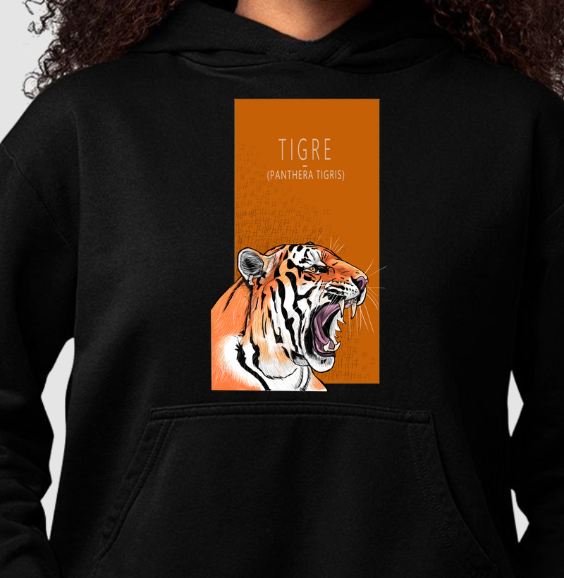 Hoodie Moletom Tigre - Hoodie Moletom
