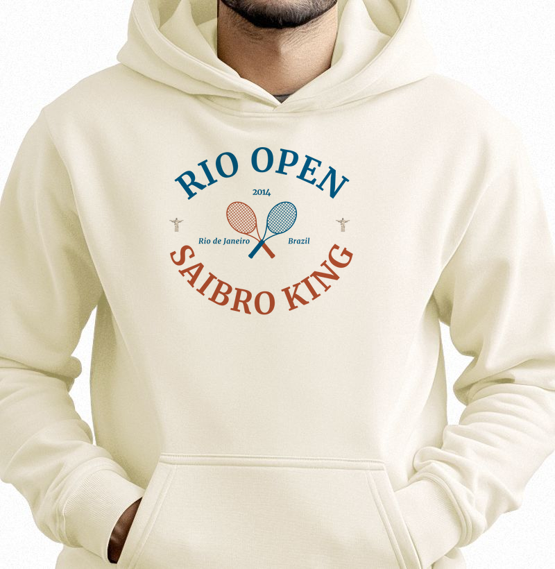 Rio Open - Saibro King - Moletom com capuz