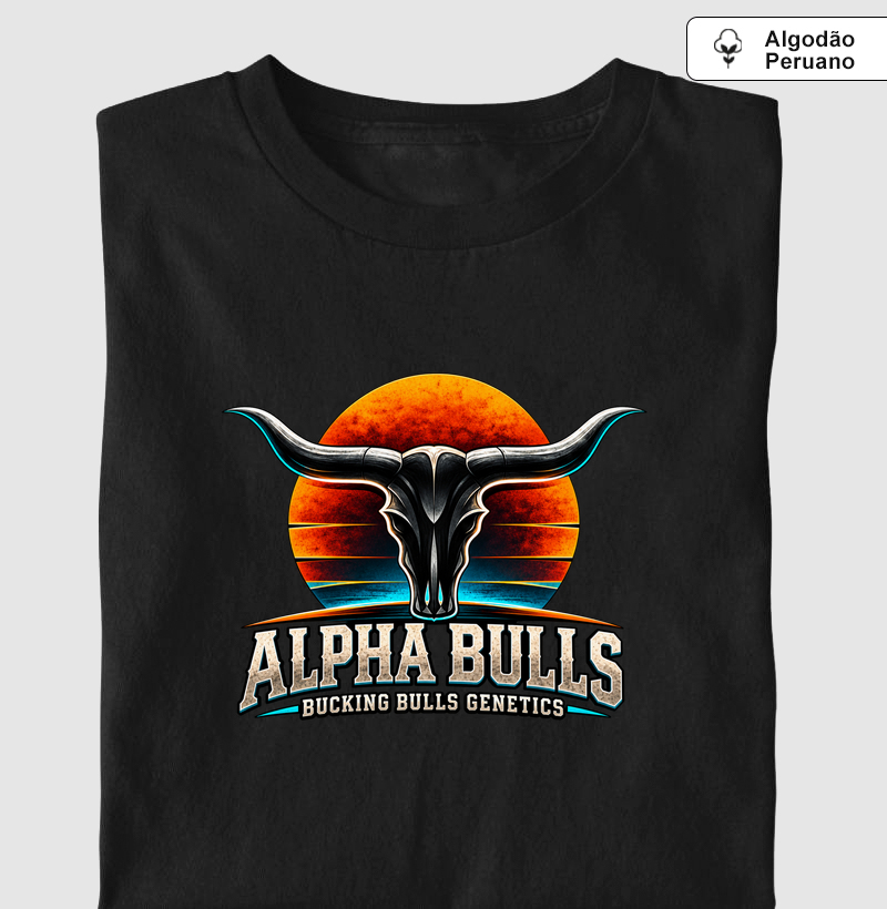 Alpha Bulls - Camiseta Algodão Peruano