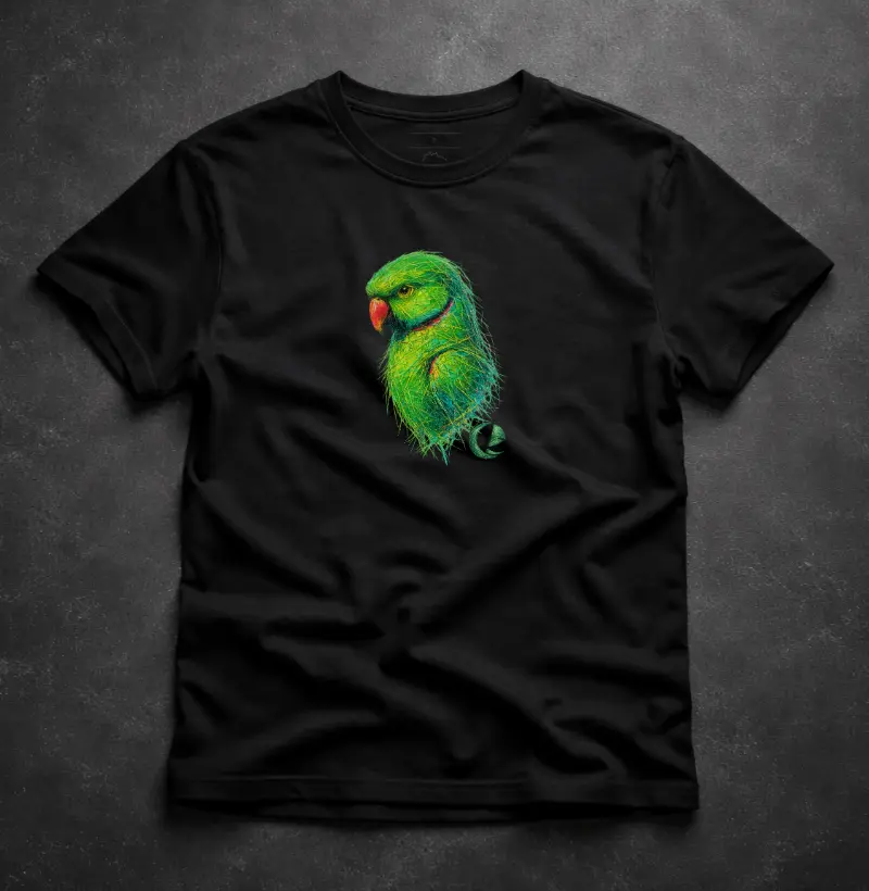 Camiseta Ringneck Verde Vibrante