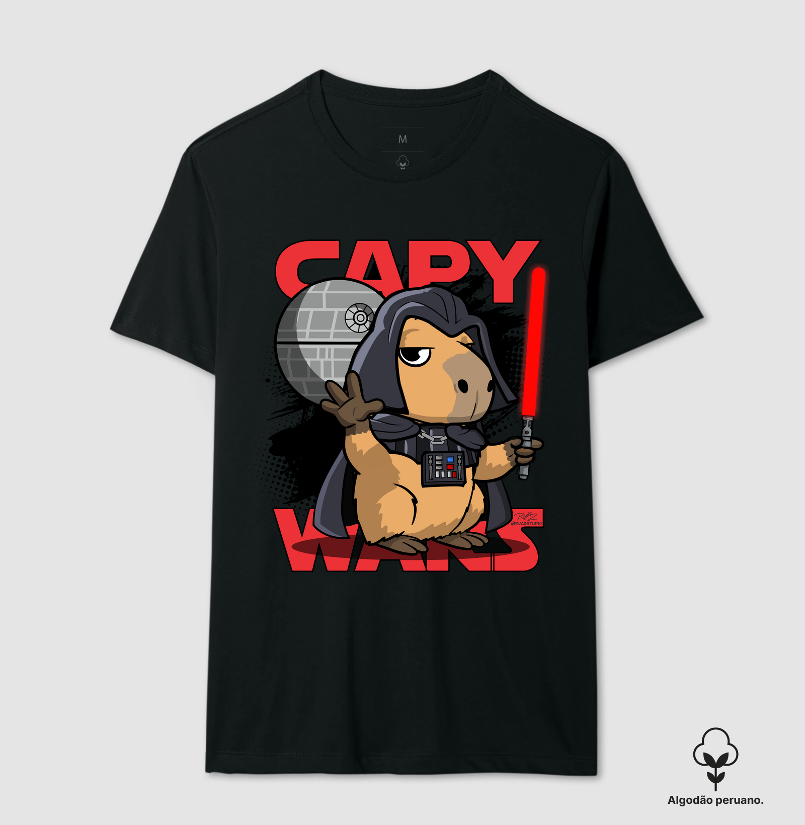 Camiseta Capy Vader - Camiseta Algodão Peruano