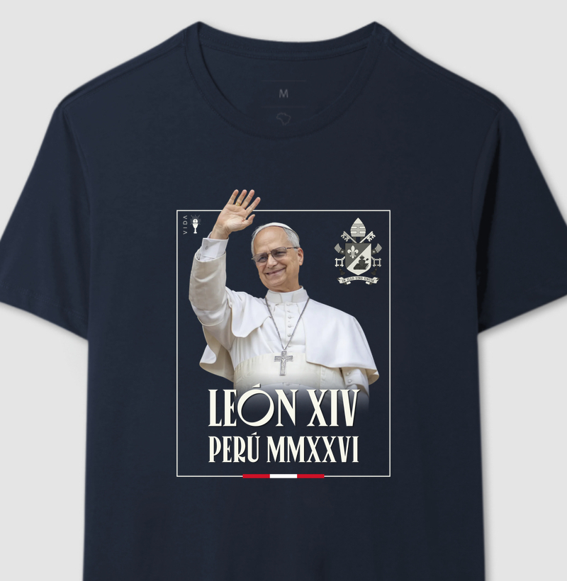 Papa León XIV Perú 2026 - Camiseta