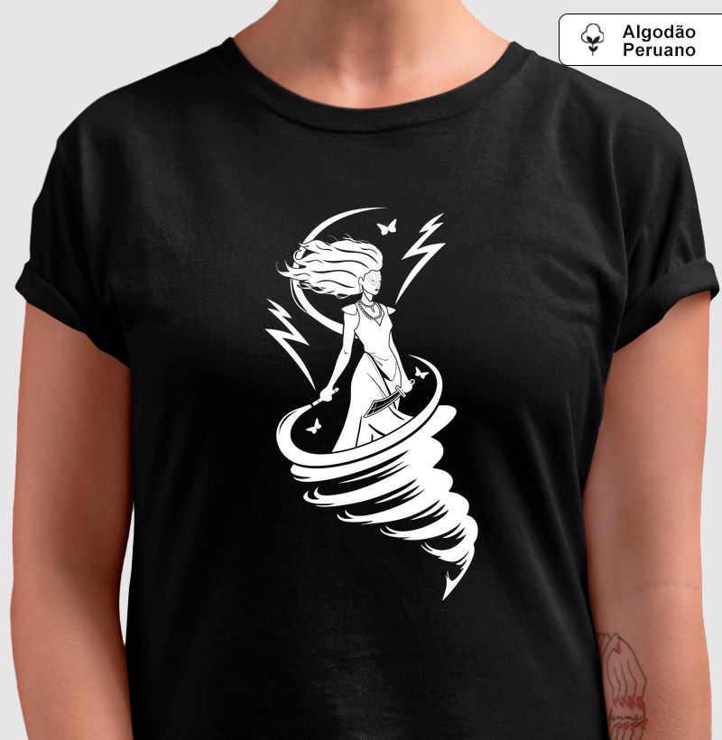 Camiseta Umbanda Iansã Monocromático - Algodão Peruano