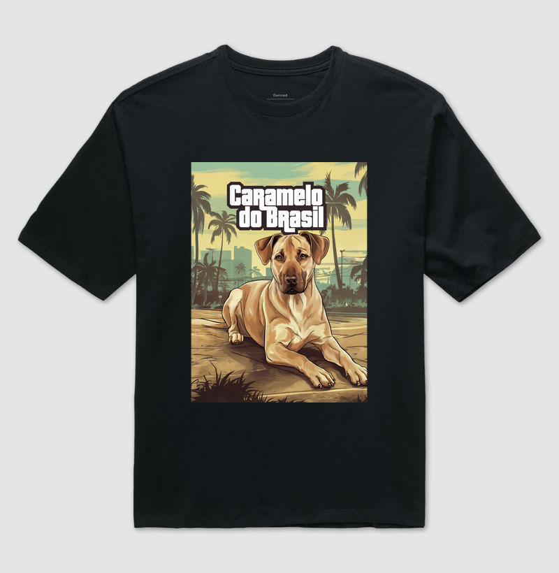 Camiseta Oversized Caramelo do Brasil