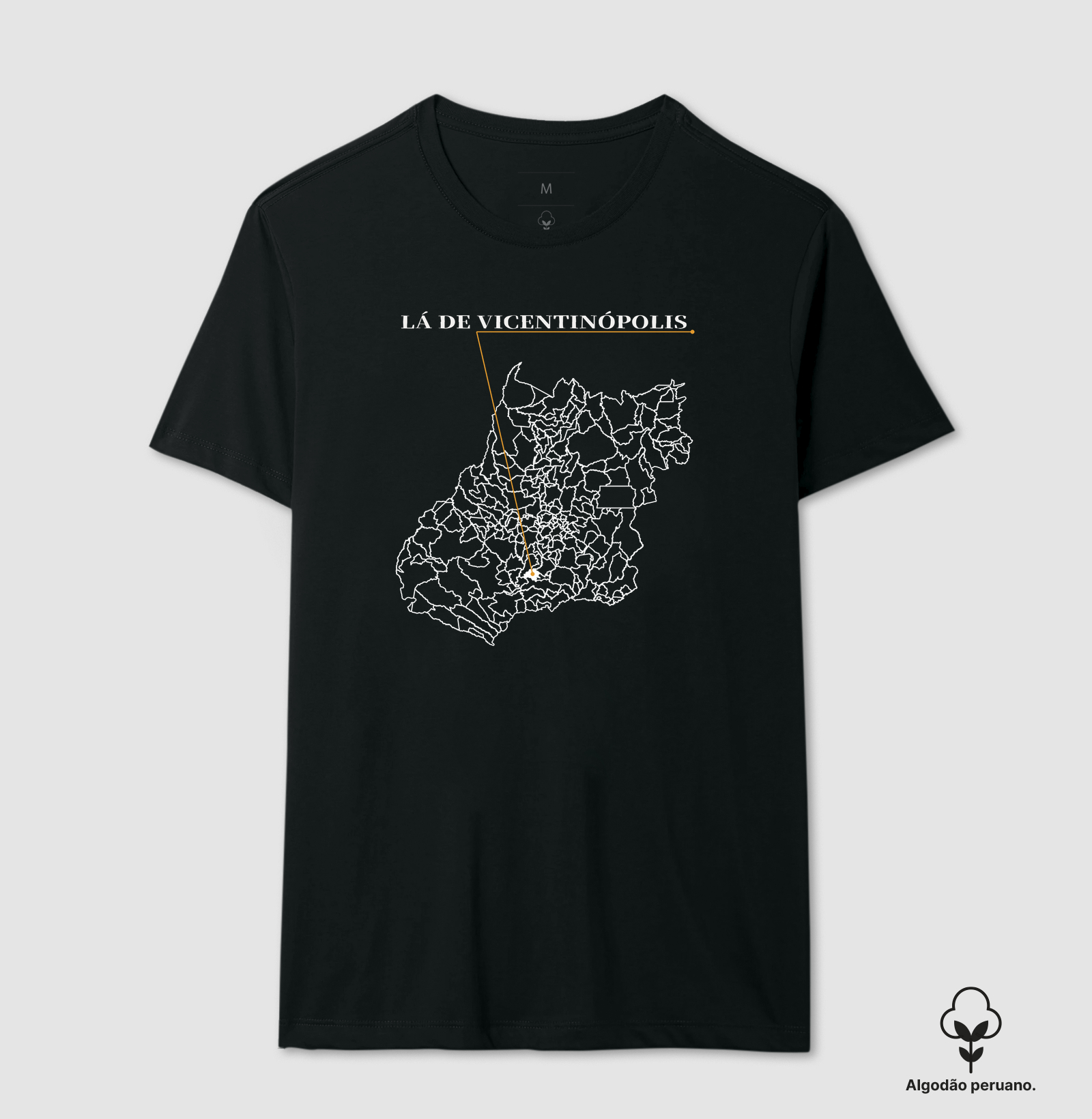 Vicentinópolis | Origem GO - Camiseta Algodão Peruano