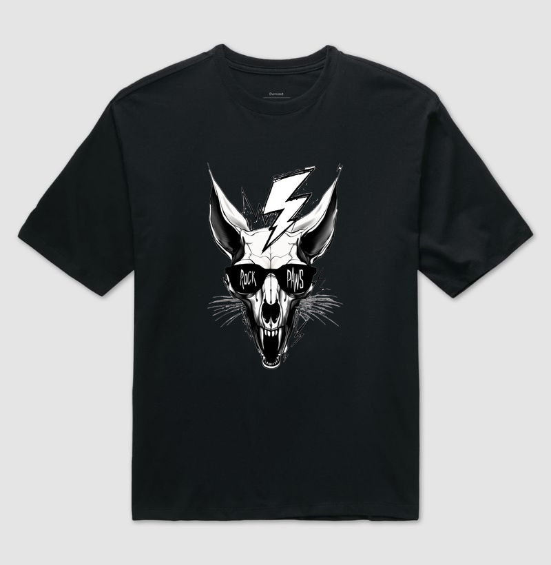 Camiseta Oversized ROCK´N PAWS