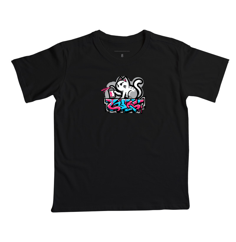 Camiseta Infantil Spray Kitty