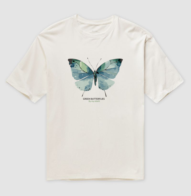 GREEN BUTTERFLY 02 - Oversized