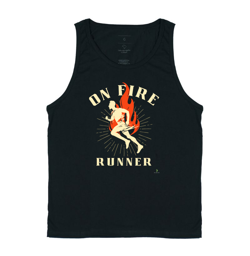 Runner on fire